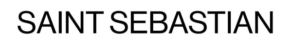 Text 'SAINT SEBASTIAN' in black on a white background
